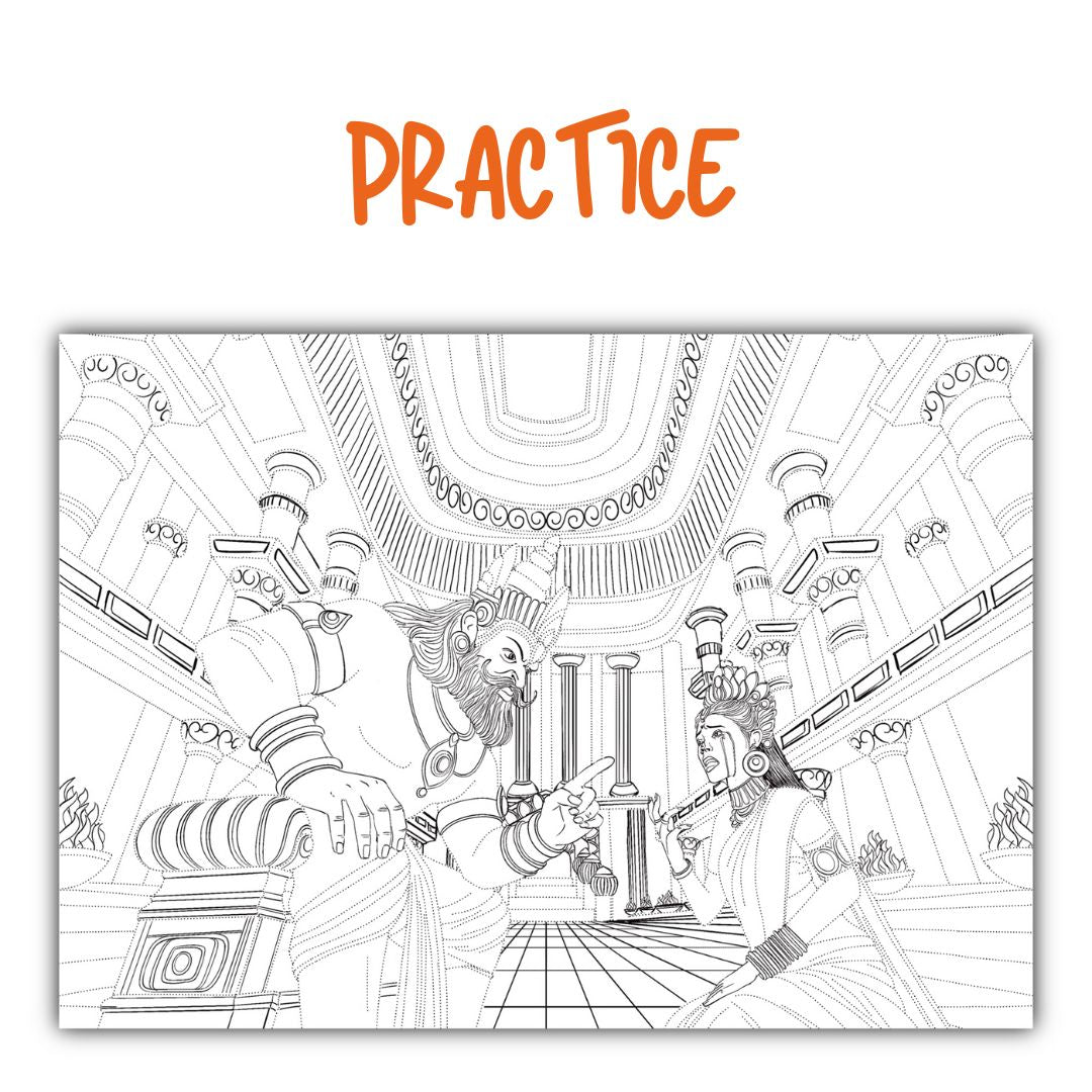 ramayan colouring book